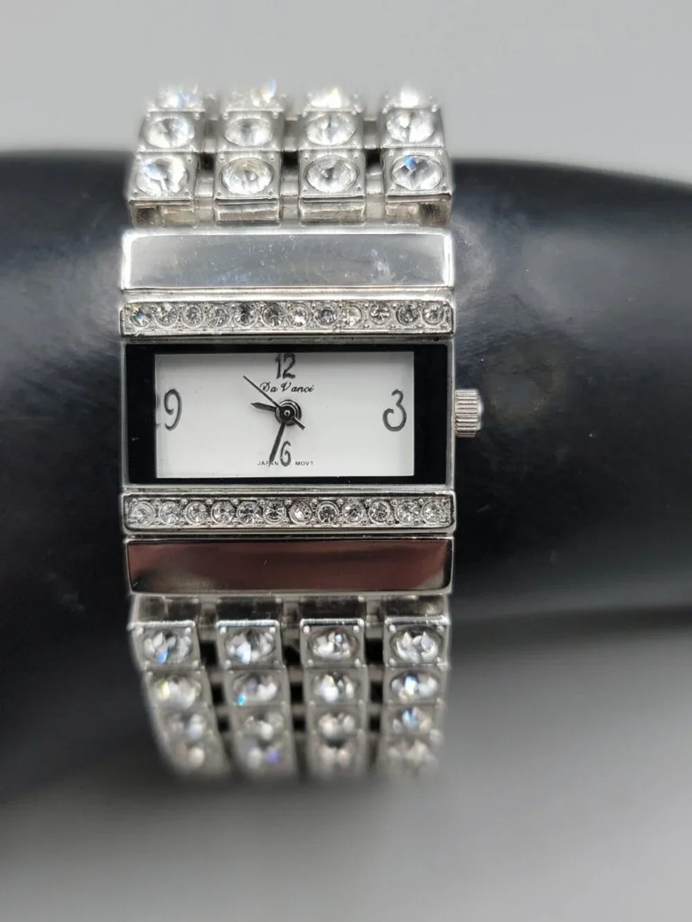 Vintage Da Vanci Rhinestone Encrusted Ladies Quartz Watch 24mm 7